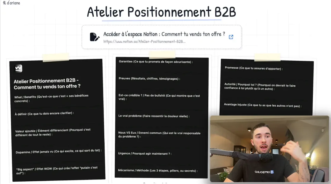 Atelier Positionnement B2B