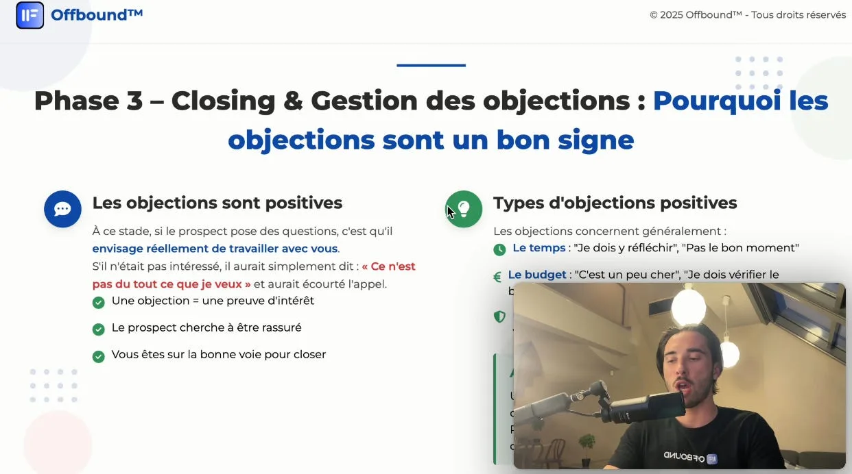 Phase 3 - Closing & Gestion des objections
