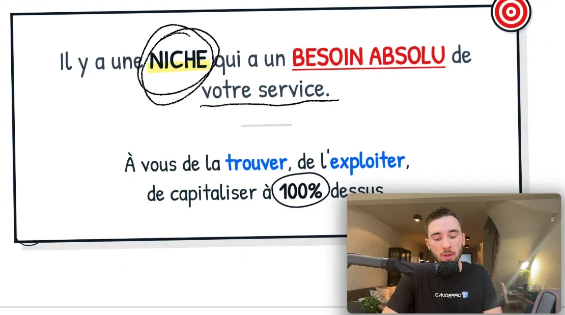 Il y a une niche qui a un besoin absolu de votre service