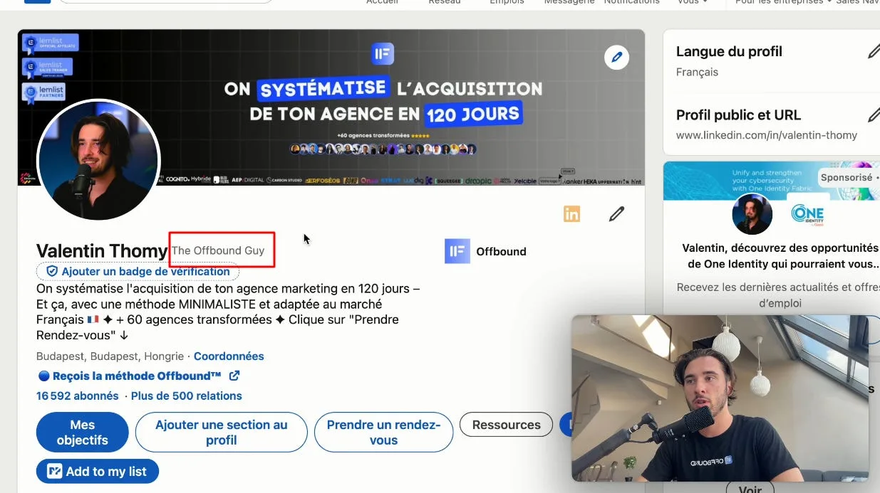 Association marketing avec alias The Offbound Guy