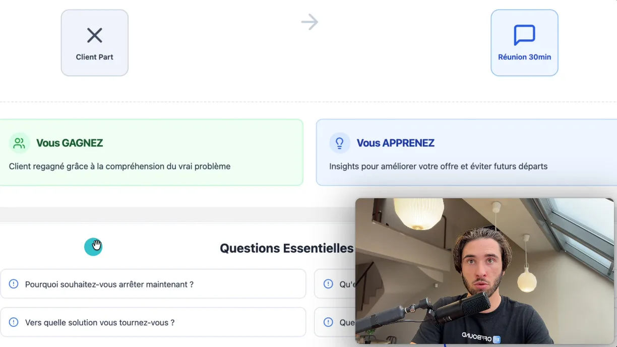 Processus d'offboarding client - Gagnez ou Apprenez