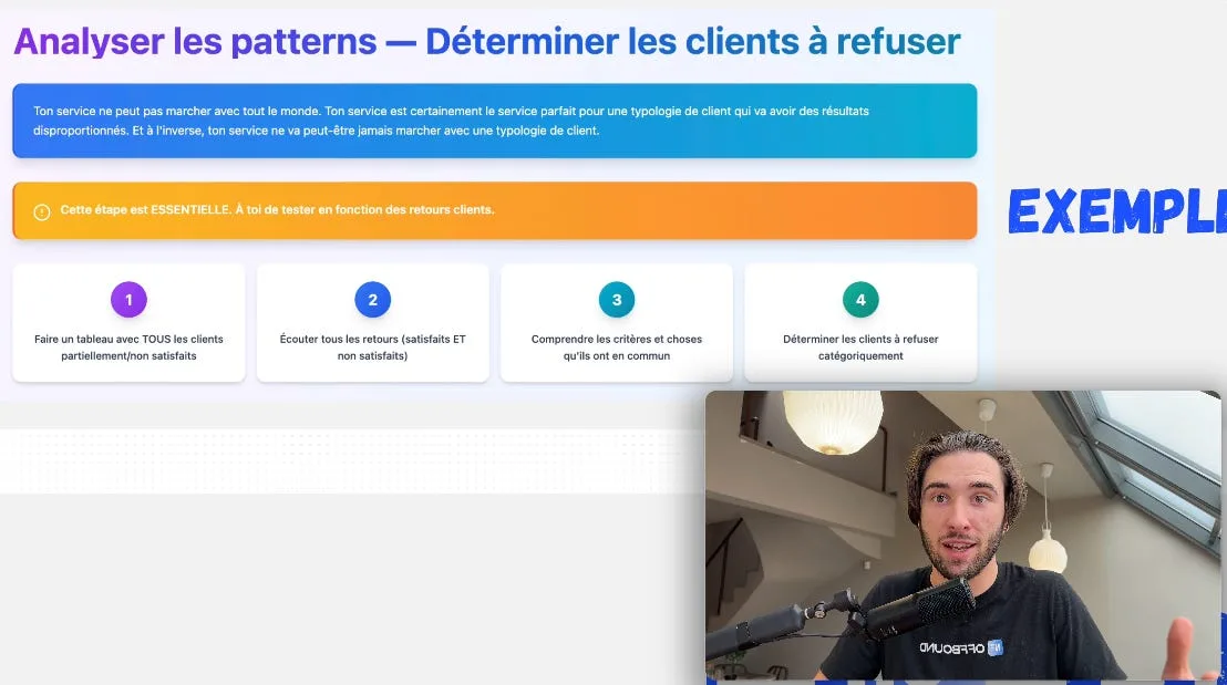Analyser les patterns - Déterminer les clients à refuser en 4 étapes