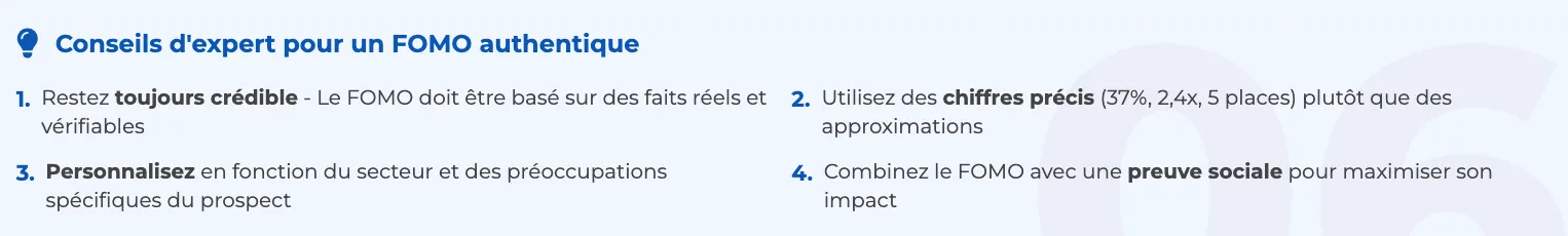 Conseils d'expert pour un FOMO authentique