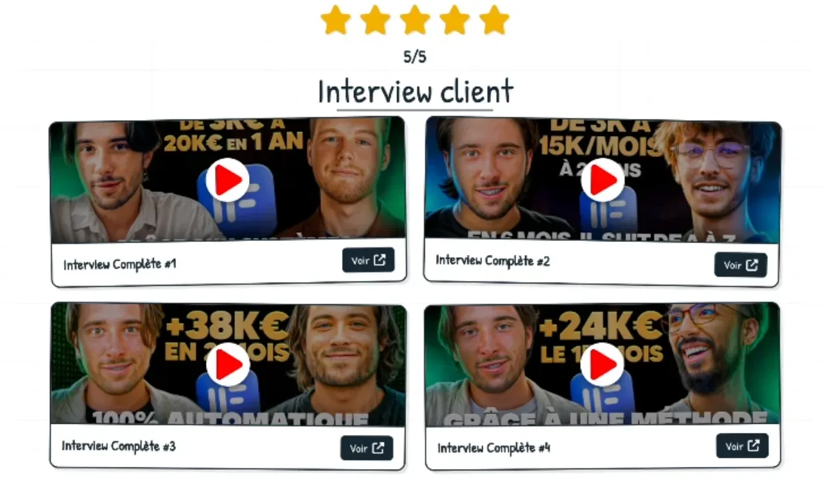 Niveau 5/5 — Interview client complète