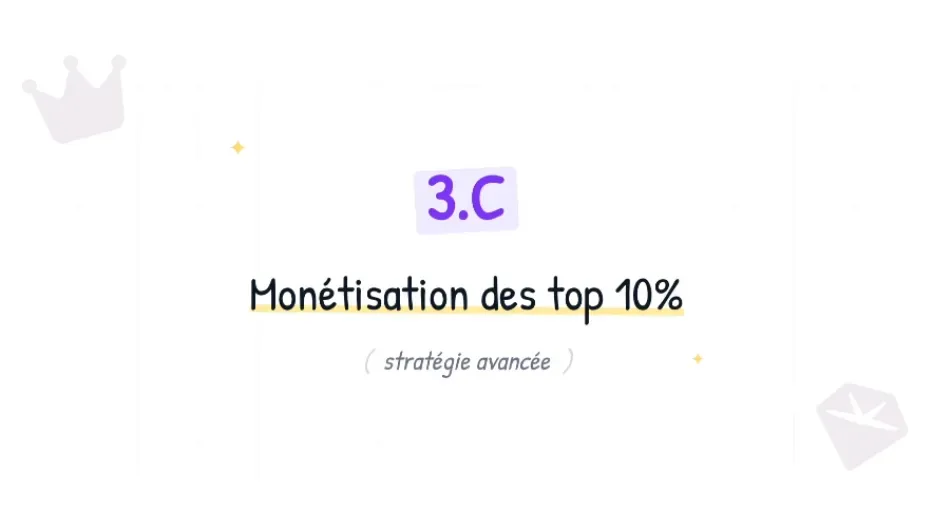 Monétisation des top 10% — stratégie avancée pour maximiser la valeur client