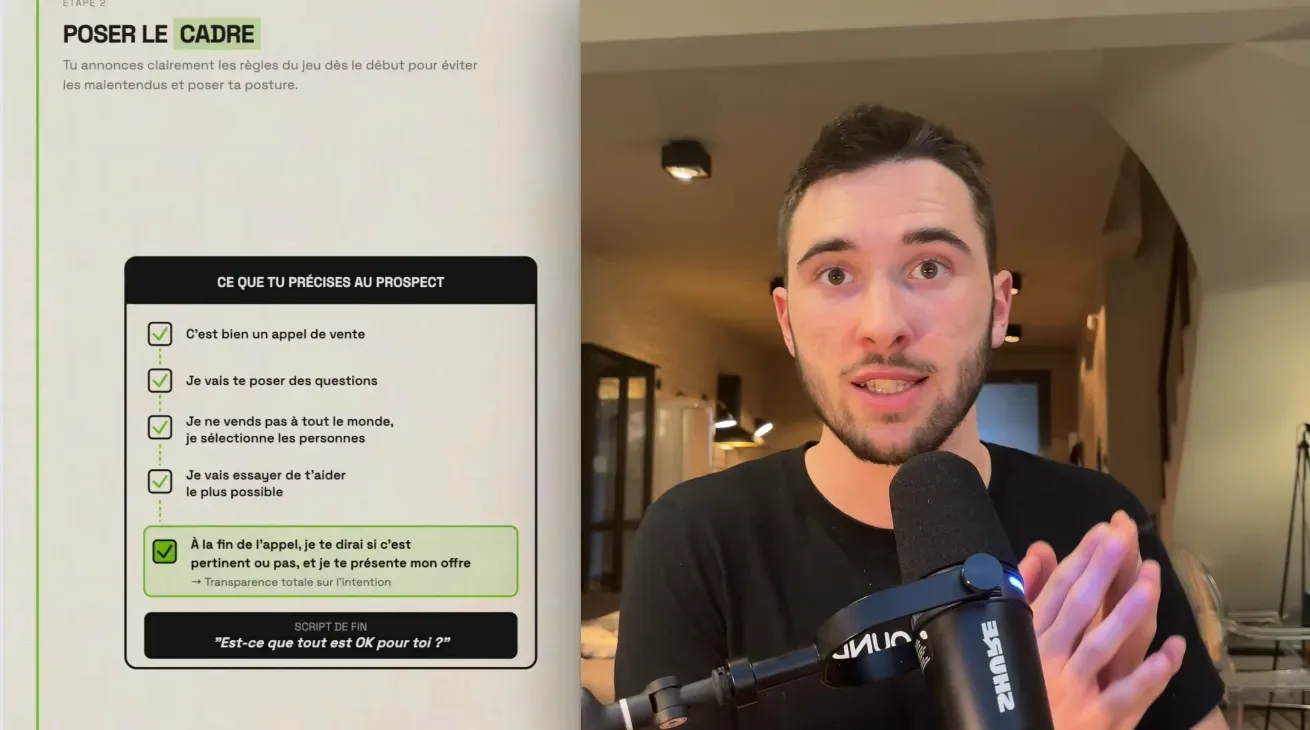 Étape 2 du closing B2B : poser le cadre de l'appel