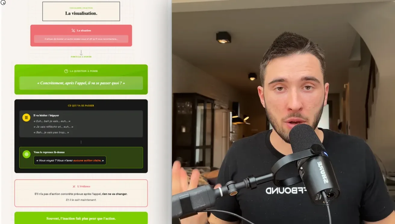 Méthode 10 : La projection post-appel — « concrètement, après l'appel, il va se passer quoi ? »