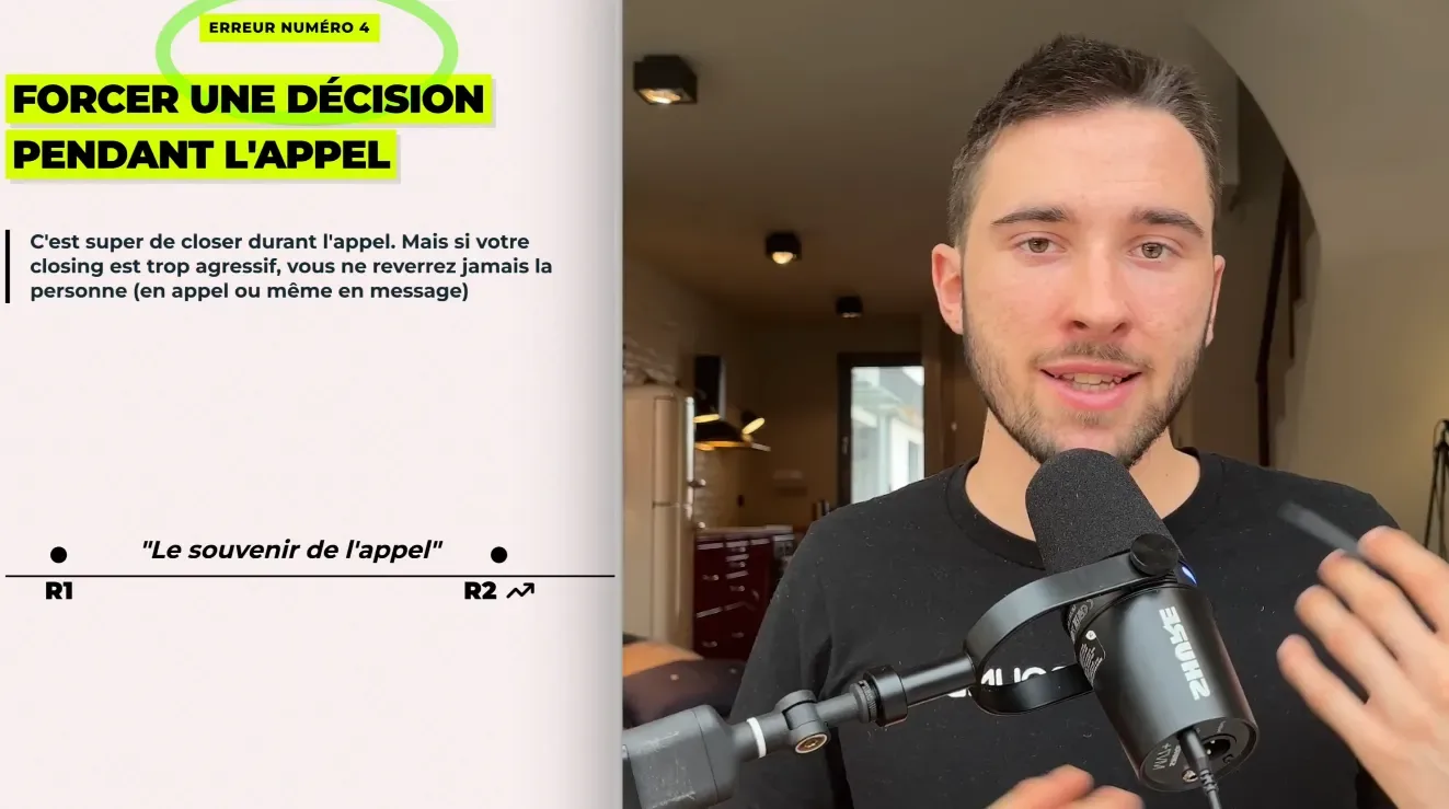 Erreur n°4 : Forcer une décision pendant l'appel