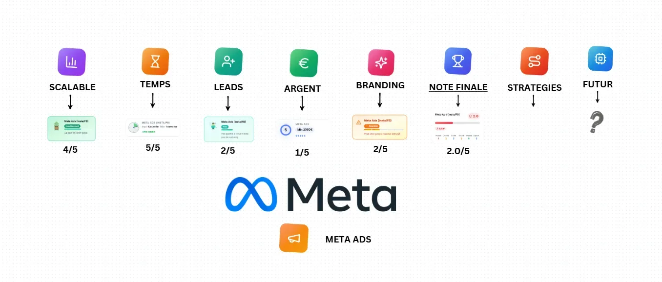 Analyse du canal Meta Ads pour l'acquisition B2B