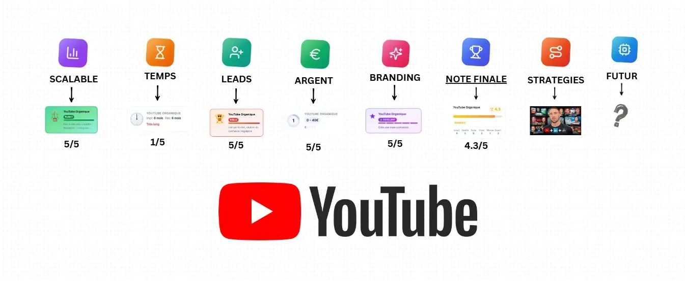 Analyse du canal YouTube pour l'inbound B2B