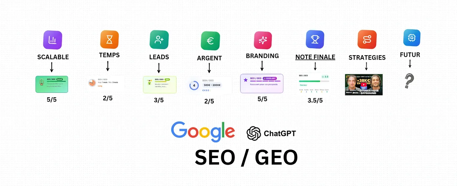 Analyse du canal SEO / GEO pour l'inbound B2B