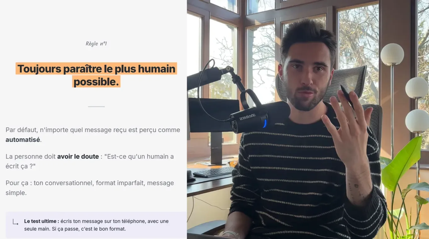 Règle n°1 du copywriting en prospection : paraître le plus humain possible