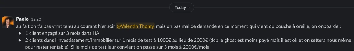 Témoignage Paolo